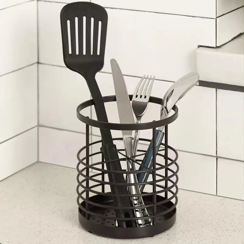 Kitchen chopsticks shelf cutlery cage draining rack knife set and fork rack kitchen storage household artifacts