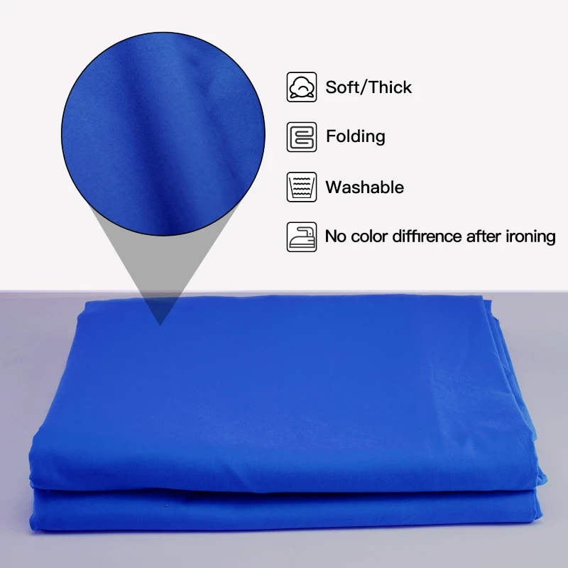 3X1/2/3/4M photo studio backdrop Background Screen 5 Colors Black White Green Blue Gray