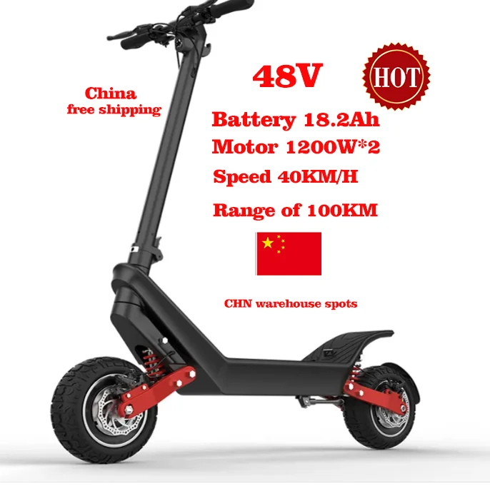 2024 New Off-Road BIG two wheel X10 fast Electric Scooter With Suspension Dual Motors 2000W 11 Inch Battery-Removable Escooter