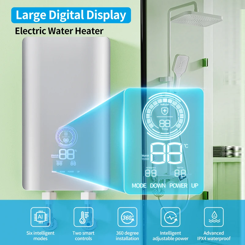 new design electric tankless water heater 220V 240v multipoint tankless electric water heater hot water heater