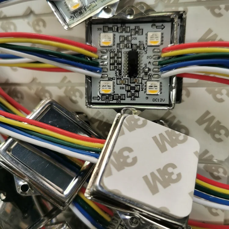 12V 24V WS2811 WS2801 DMX512 RGB RGBW цифровой SPI пиксельный точечный свет адресуемый DMX светодиодный
