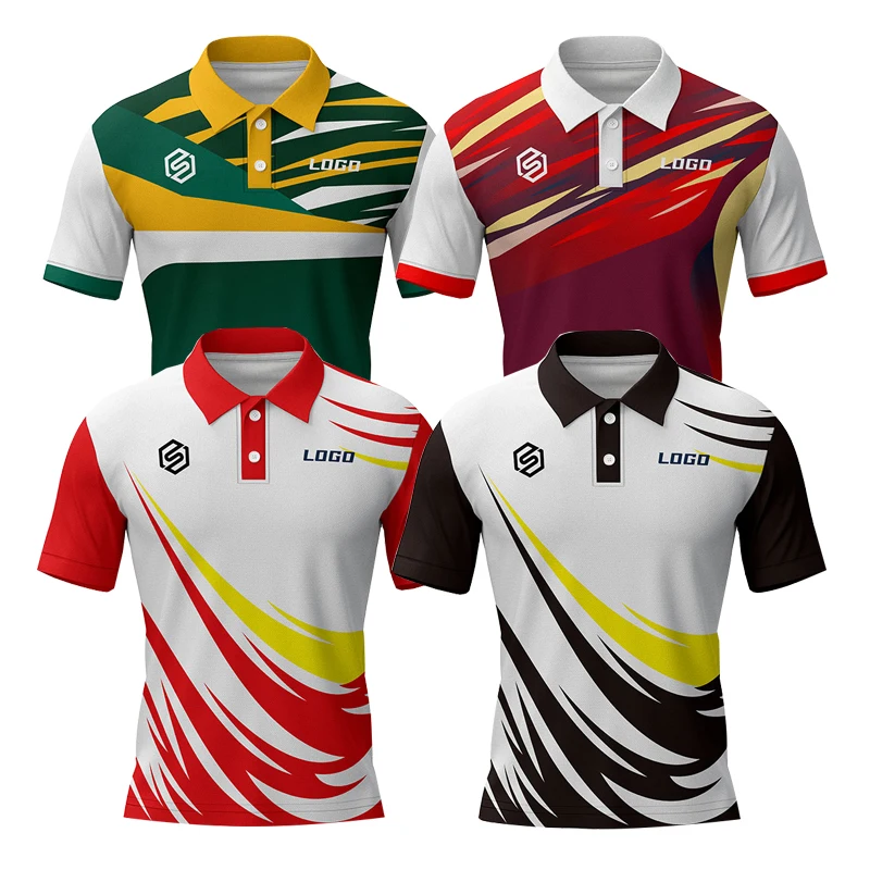 Custom Sublimation Printing Golf Polo Shirts Sport Casual Work Shirt Polyester Men&Women Polo T-Shirt