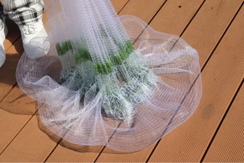 long recycle nylon monofilament floating fly hand throw Cast landing carp foldable fishing net