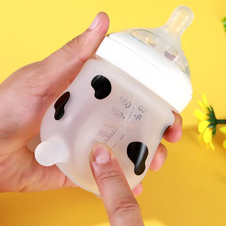 Мягкая силиконовая бутылочка для кормления грудью