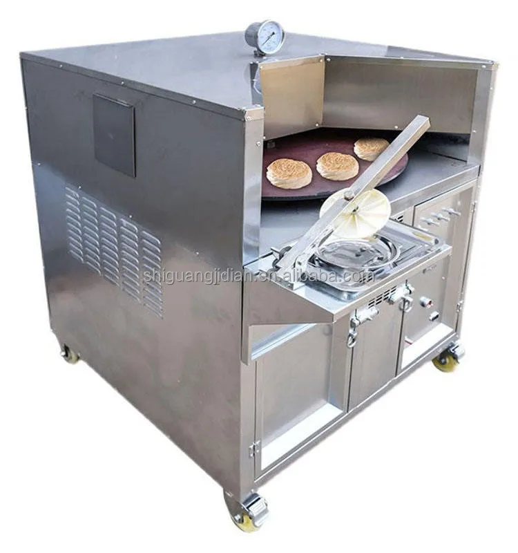 Hot sale 6 inch roti bread oven machine / Arabian lebanese naan pita bread making machine/Russia pita bread 75cm cooking