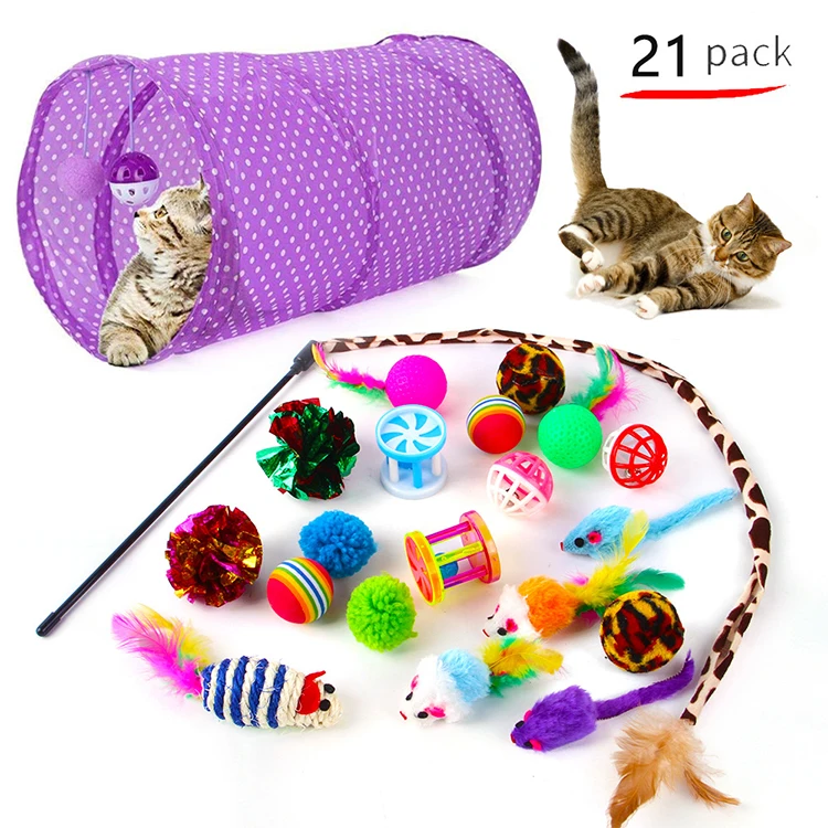 Amazon Best Seller 21 Pack Cat Toys Set (1600440030149)