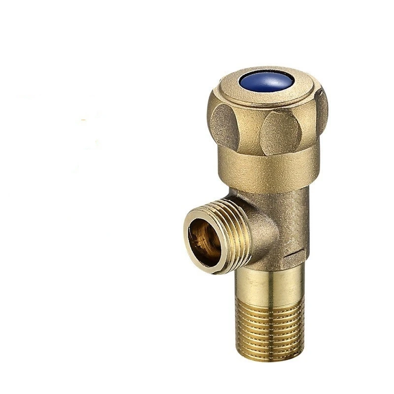 Universal 1/2 Thread Triangle Brass Brass Angle Valve Product Bathroom Angle Valve For Toilet Sink Water
