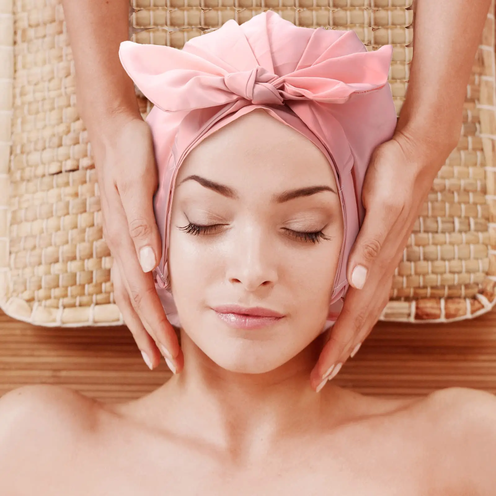 YSD Shower Cap Waterproof Luxury Shower Caps for Women Reusable Bath Hair Cap Fashion Shower Hat with Elastic