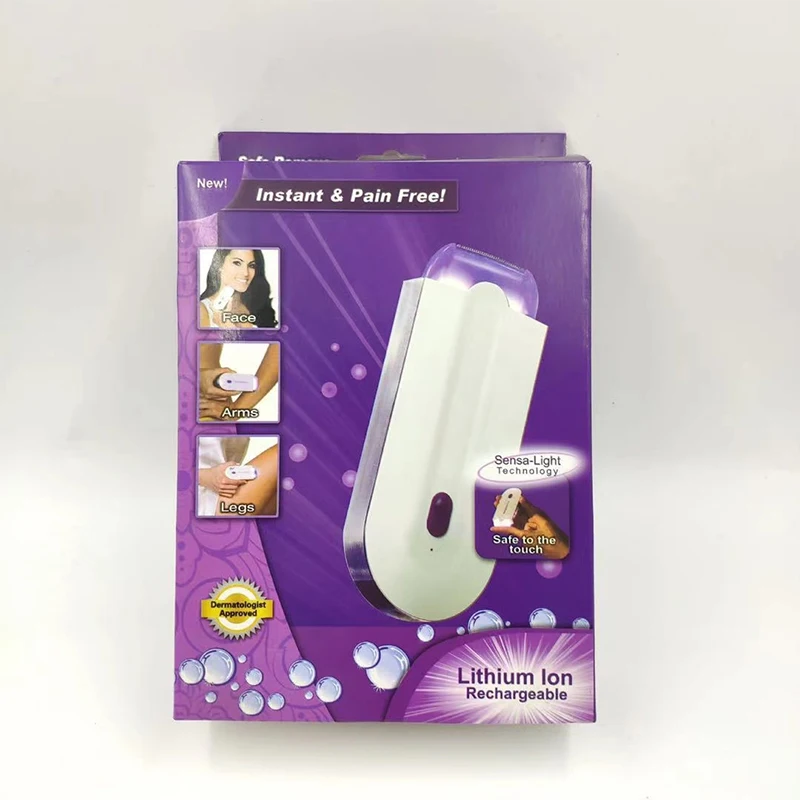 beauty equipment hair cutting portable smooth touch free sensor light safely shaver epilator painless hair removal machine