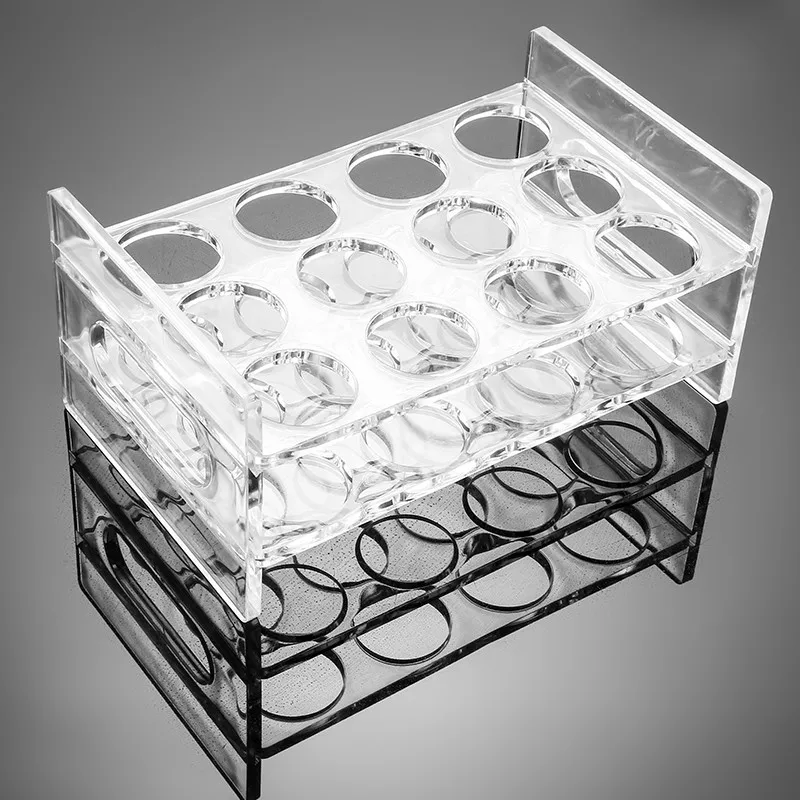 6/12pcs set Clear Shot Glass with Display Rack Acrylic Shot Glass Holder with 6PCS 30ml 1oz Glass Shot Glasses