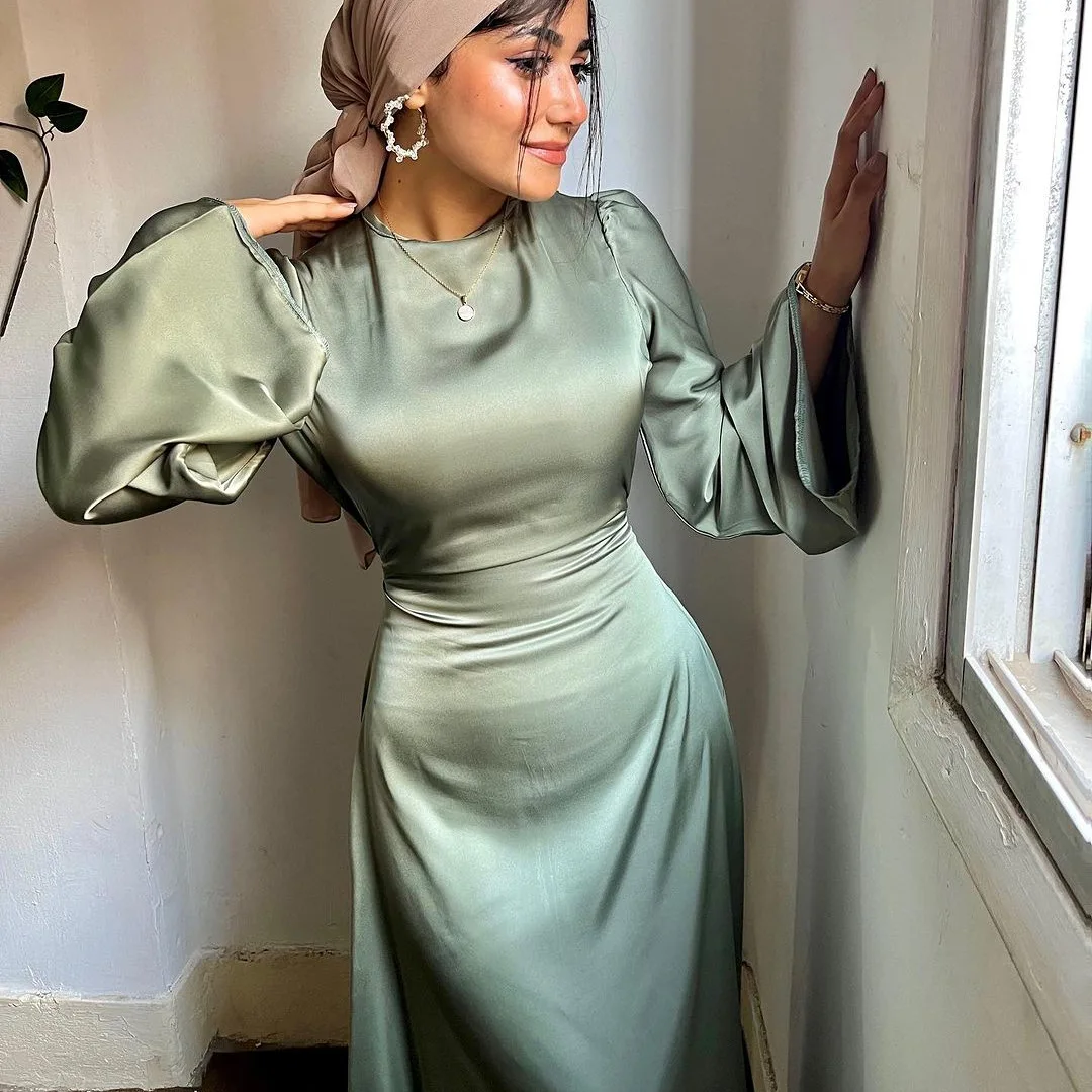 Polyester Muslim Dress Abaya women Fashion Dress Evening Formal Dresses Burkha Muslim Abayas