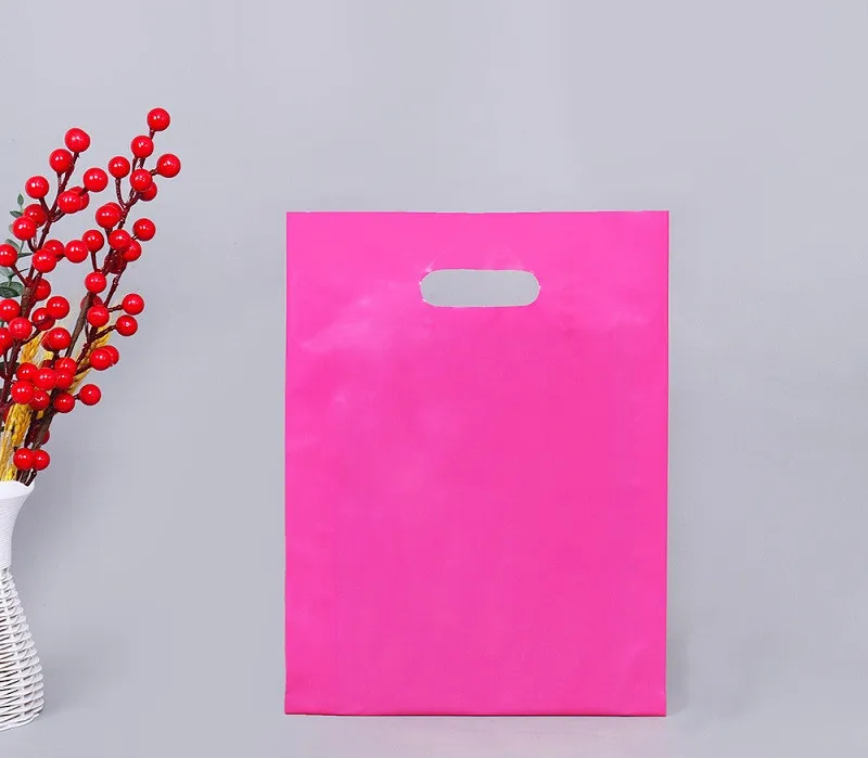 Customized Printing Plastic Die Cut Plastic Shopping Bag,PE Bag,Plastic Merchandise Bags
