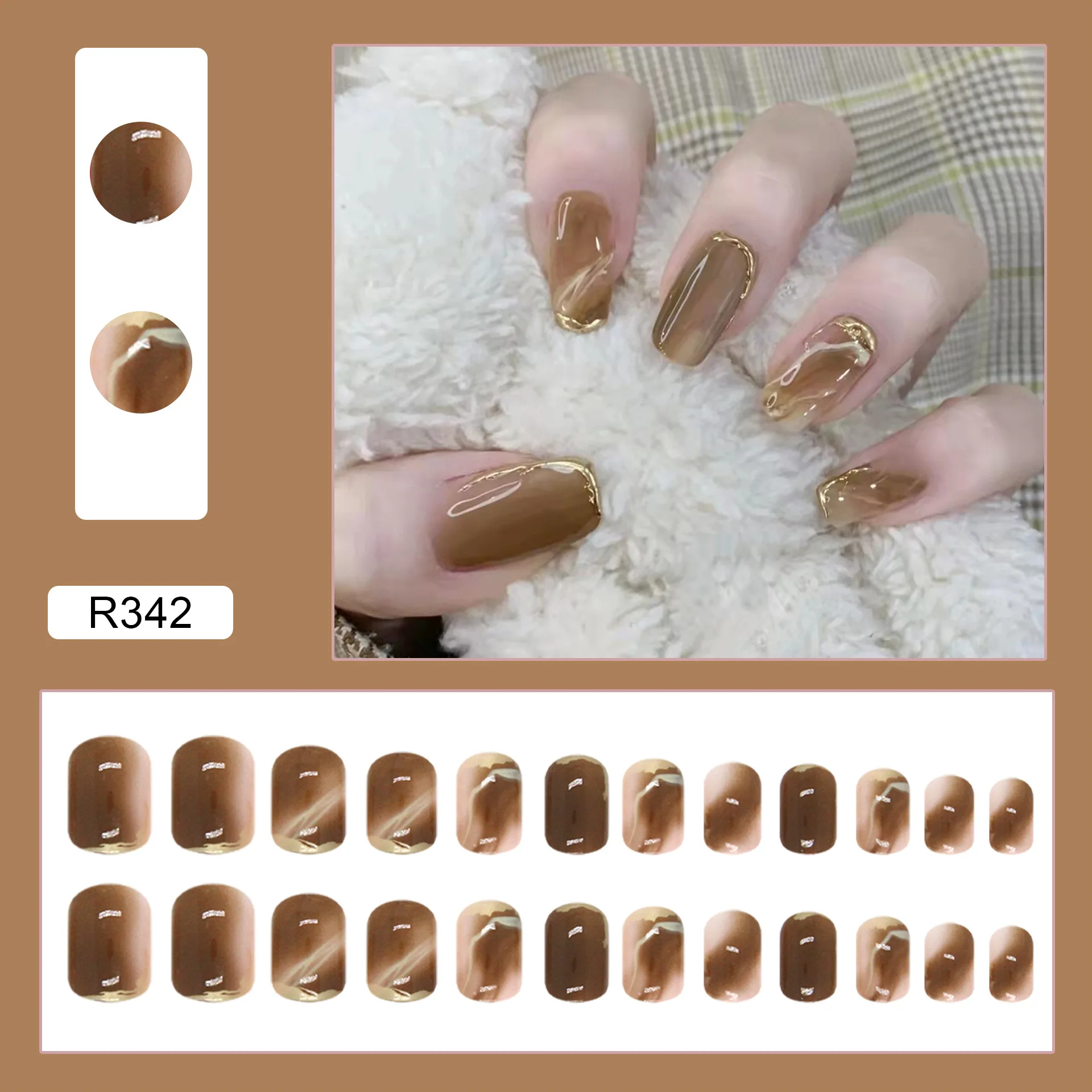2022 New 24pcs Short Fake Nails With Glue Shiny Decoration Nails Removable Multi Pure Color Reusable ABS Coffin Press On Nails