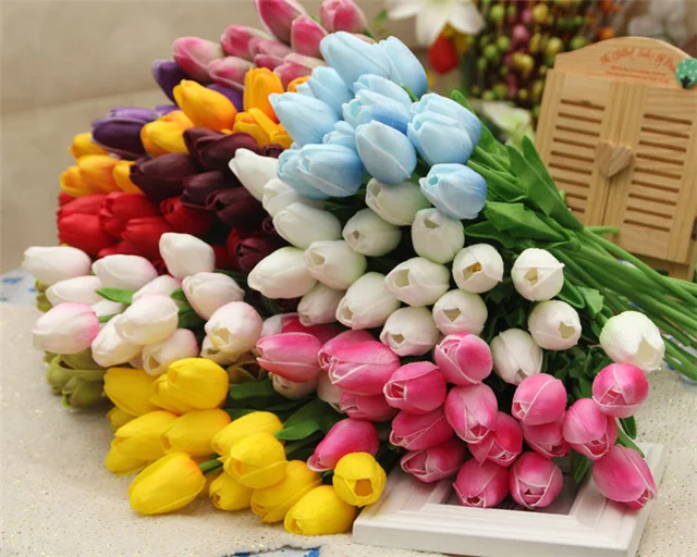 Cheap wholesale flowers artificial tulips for all occasions