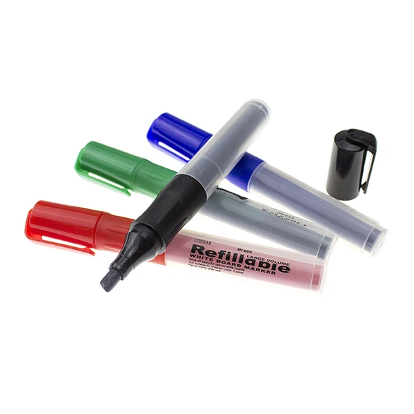 
Customized Dry-erasable & Wet Erase Low Odor Fiber Tip Refill Whiteboard Marker Pen 