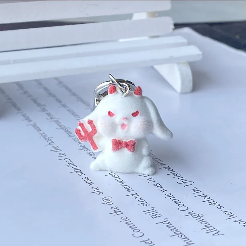 Новый милый мультяшный Рождественский брелок изящная флокировка кукла плюшевый Санта дьявол кулон для праздничного подарка