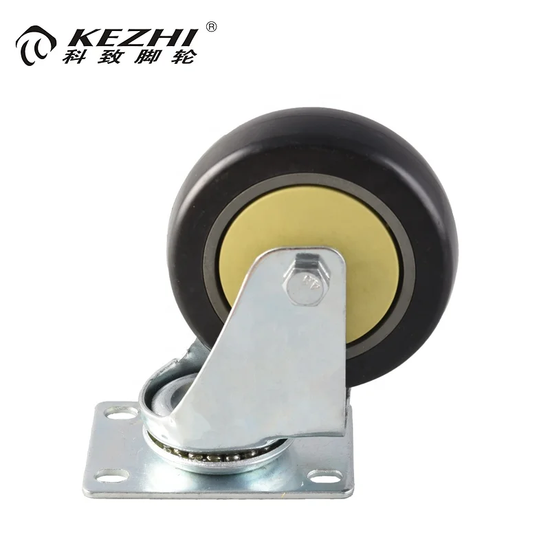 Средний Долг Top Plate Поворотное Колесо литейщика ПВХ castor для тележек