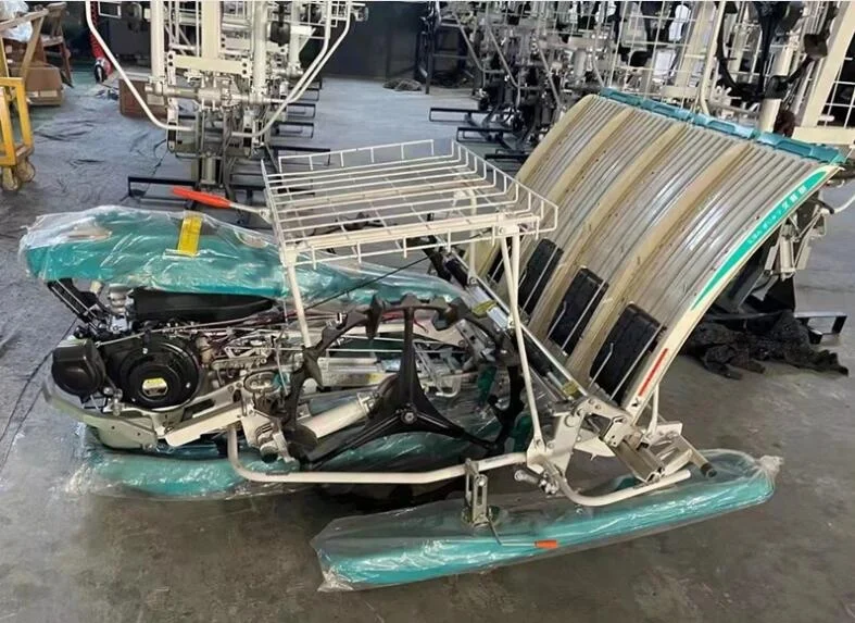 6 Rows Handpush Rice Planter Walk Behind Rice Planting Machine Walking Paddy Transplanter