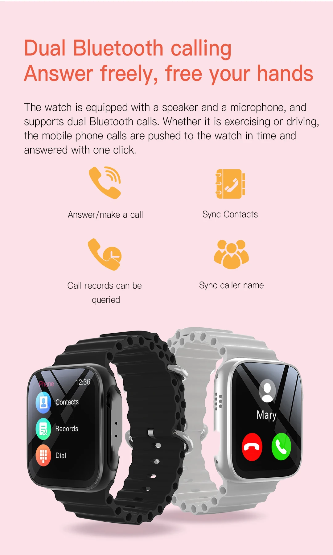 2.02Inch Real Clock Auto Wake UP Blood Pressure Heart Rate Step Counter Reloges Sport Watch Ultra Watch 49mm Smart Watch Ultra 8