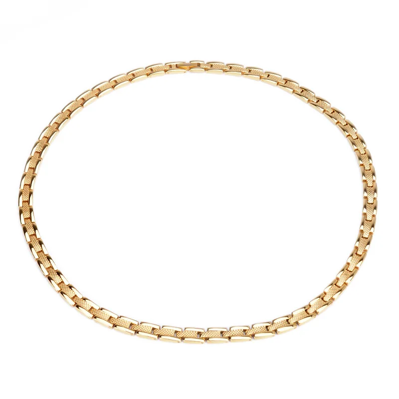 Wholesale 316l stainless steel men jewelry health magnet therapy chain necklace