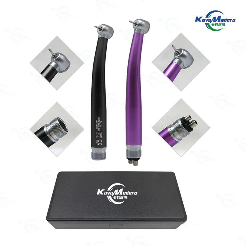 Kava 2024 Colorful Push Button 2/4 holes Motor High speed Dental Handpiece Dental Tools