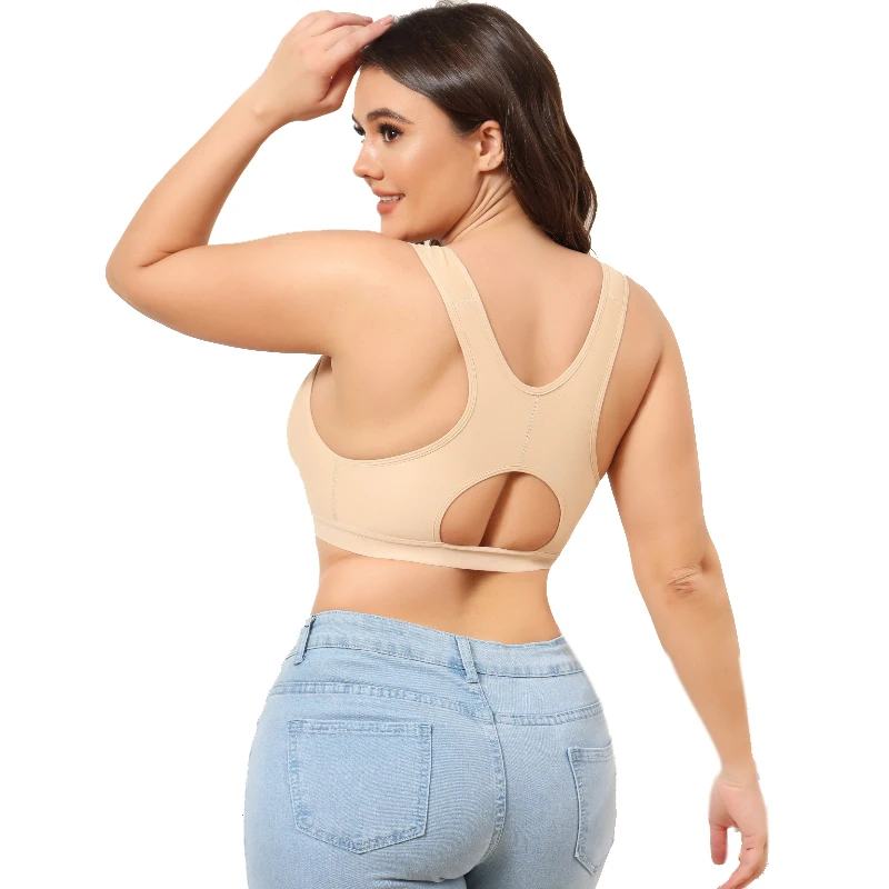 S-SHAPER женские бюстгальтеры с застежкой спереди после операции компрессионный бюстгальтер полной спинкой Женские Корректирующие