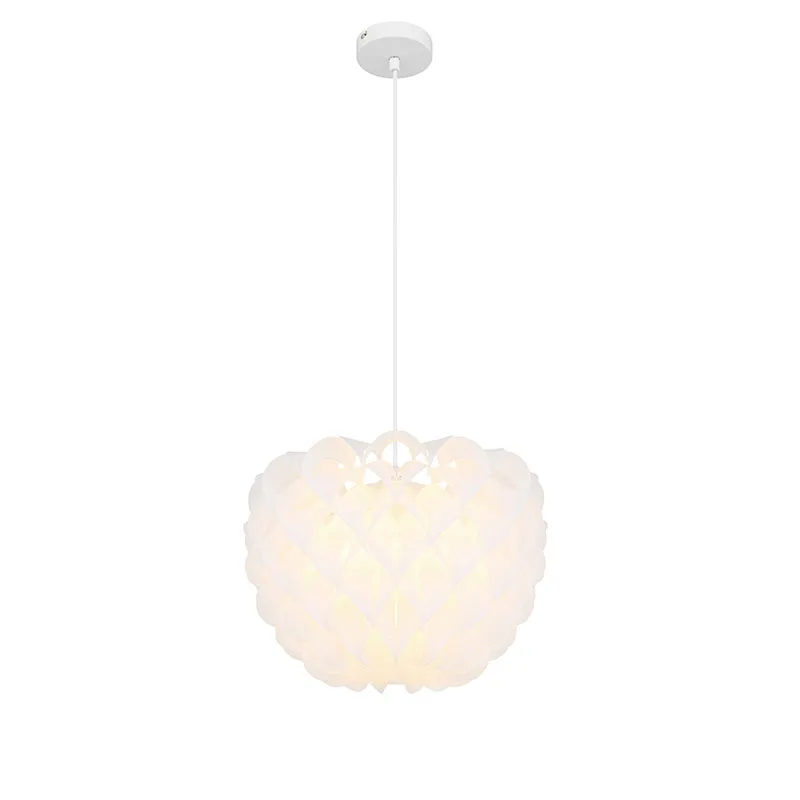 Assembly Lotus Chandelier Ceiling Pendant Lampshade DIY Puzzle Lights Modern White Lampshade Pendant Lamp