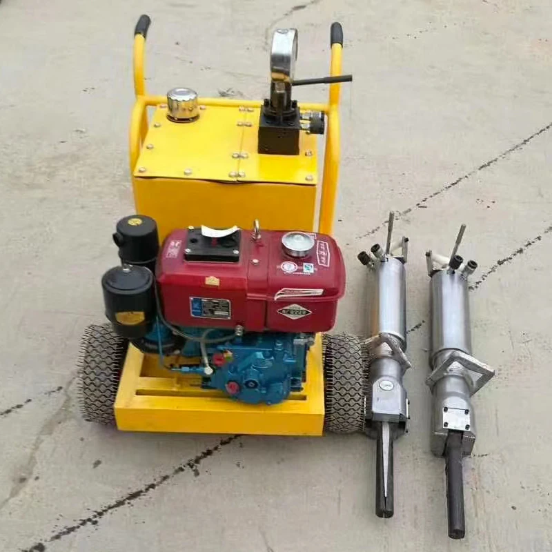 stone quarry stone splitting machine Hydraulic splitterlarge rock crushing machine