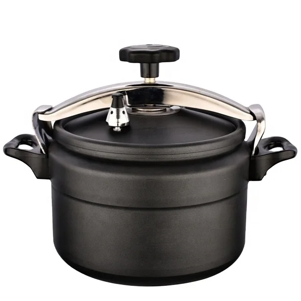 Factory Direct Sale 3-20 Liter Aluminium Black Pressure Cooker With Bakelite Handle
