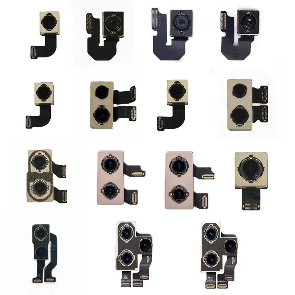 Original Tested Back Rear Big Main Camera Flex Cable Module Back Camera For iPhone X XR XS MAX 11 Pro Max 6s Plus 7 Plus 8 Plus