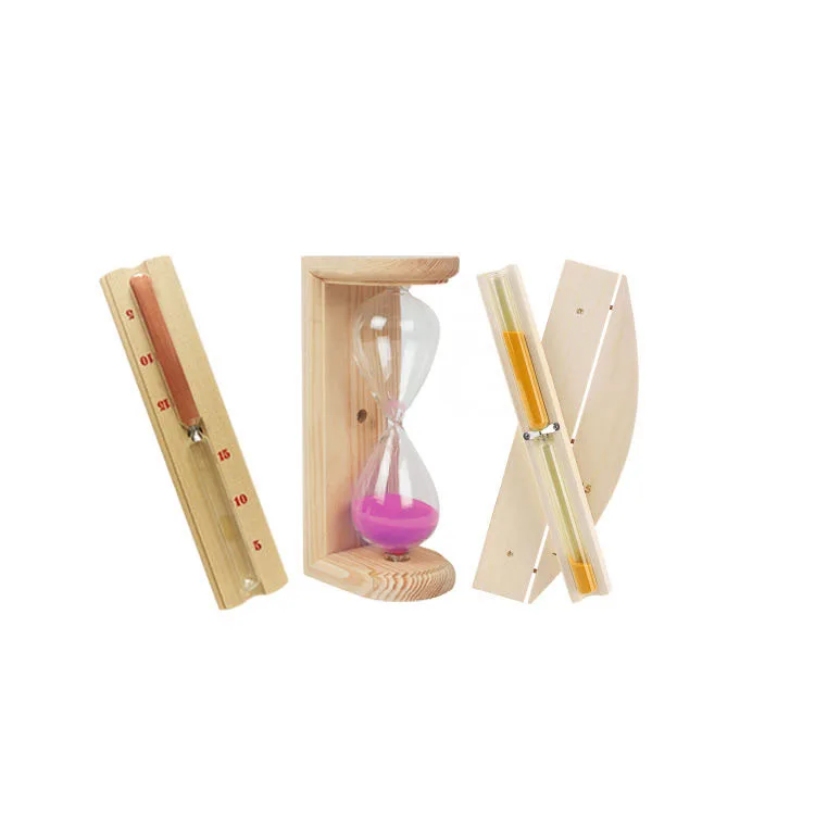 Factory wholesale hourglass sand timer Wooden Sauna Accessory Sauna 15 minutes Sand Timer