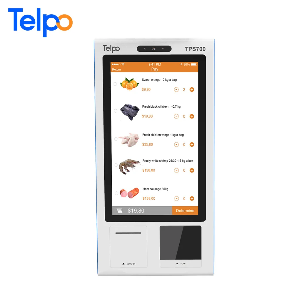 Wi-Fi/BT/Ethernet автономный Розничная self order/Проверка сканер киоск с