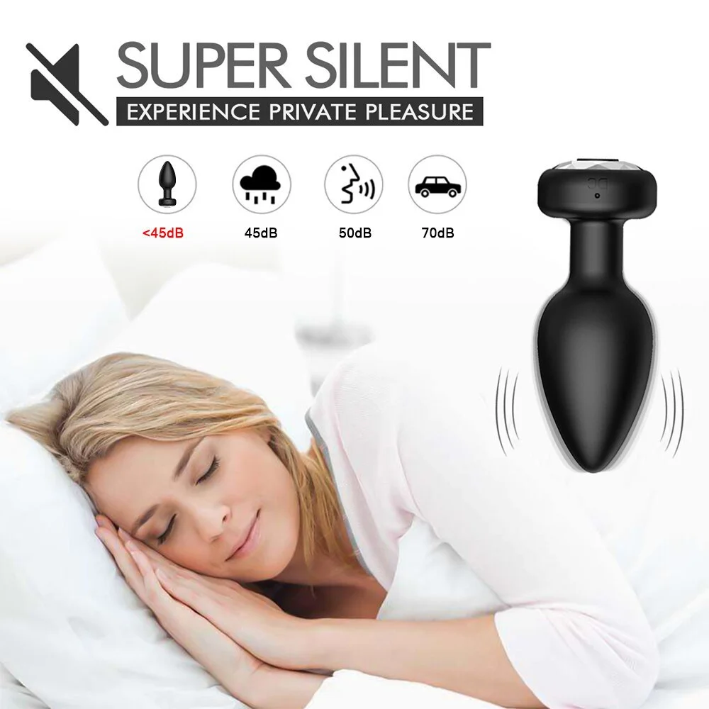 Wholesale 10 Vibration Modes Anal Sex Toys Silicone Prostate Massager  Man Wireless Remote Control Vibrating Butt Plug