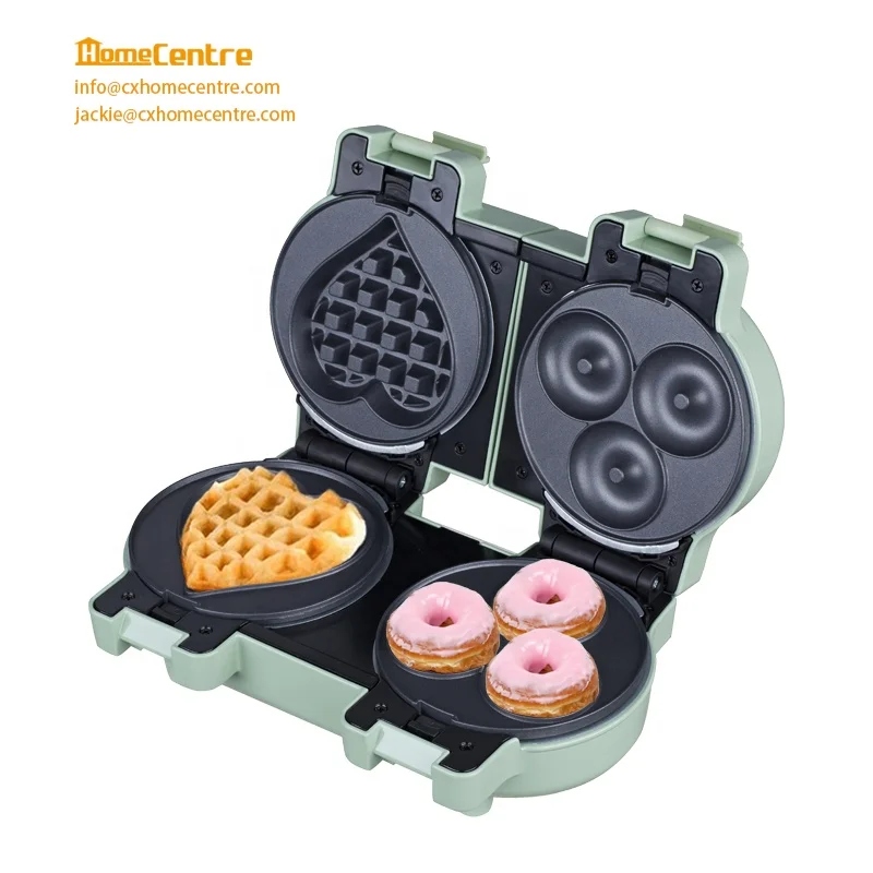 Electric 2 in 1 Mini detachable waffle doughnut cake pop maker
