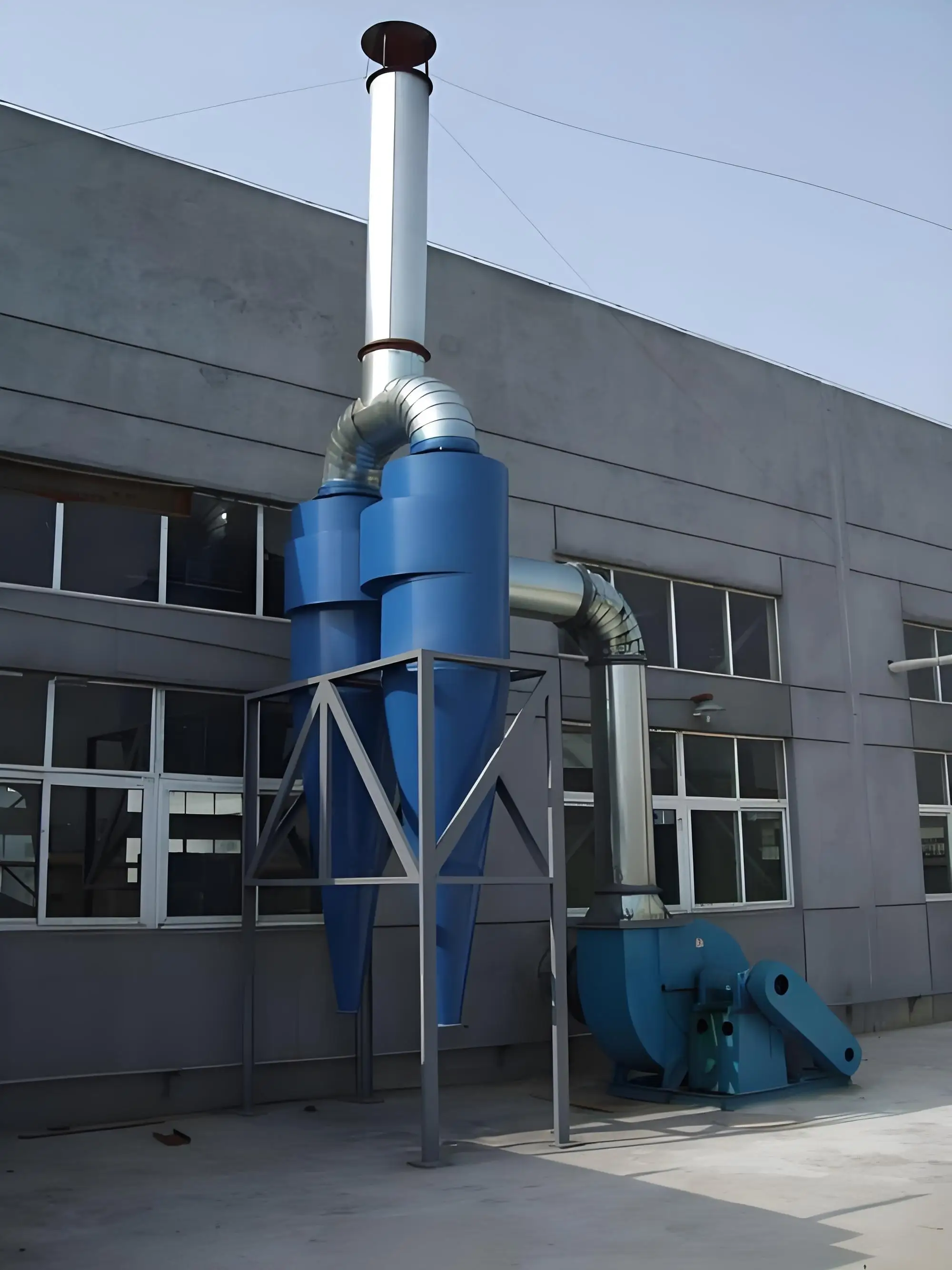 Two Stage Wood Crusher Cyclone Dust Collector for Wood Types of Machines for Dust Treatment