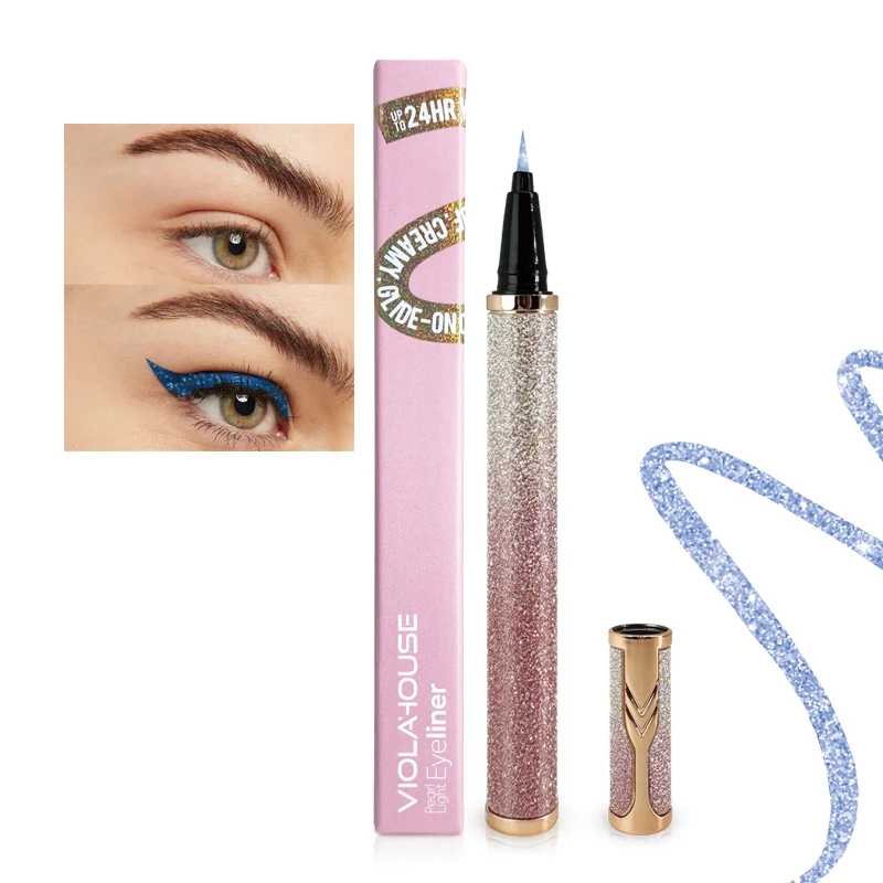 OEM Pearl Light Eye liner Pencil Instant Definition Colorful Long Lasting Waterproof Glitter Liquid Eye Liner Pencil
