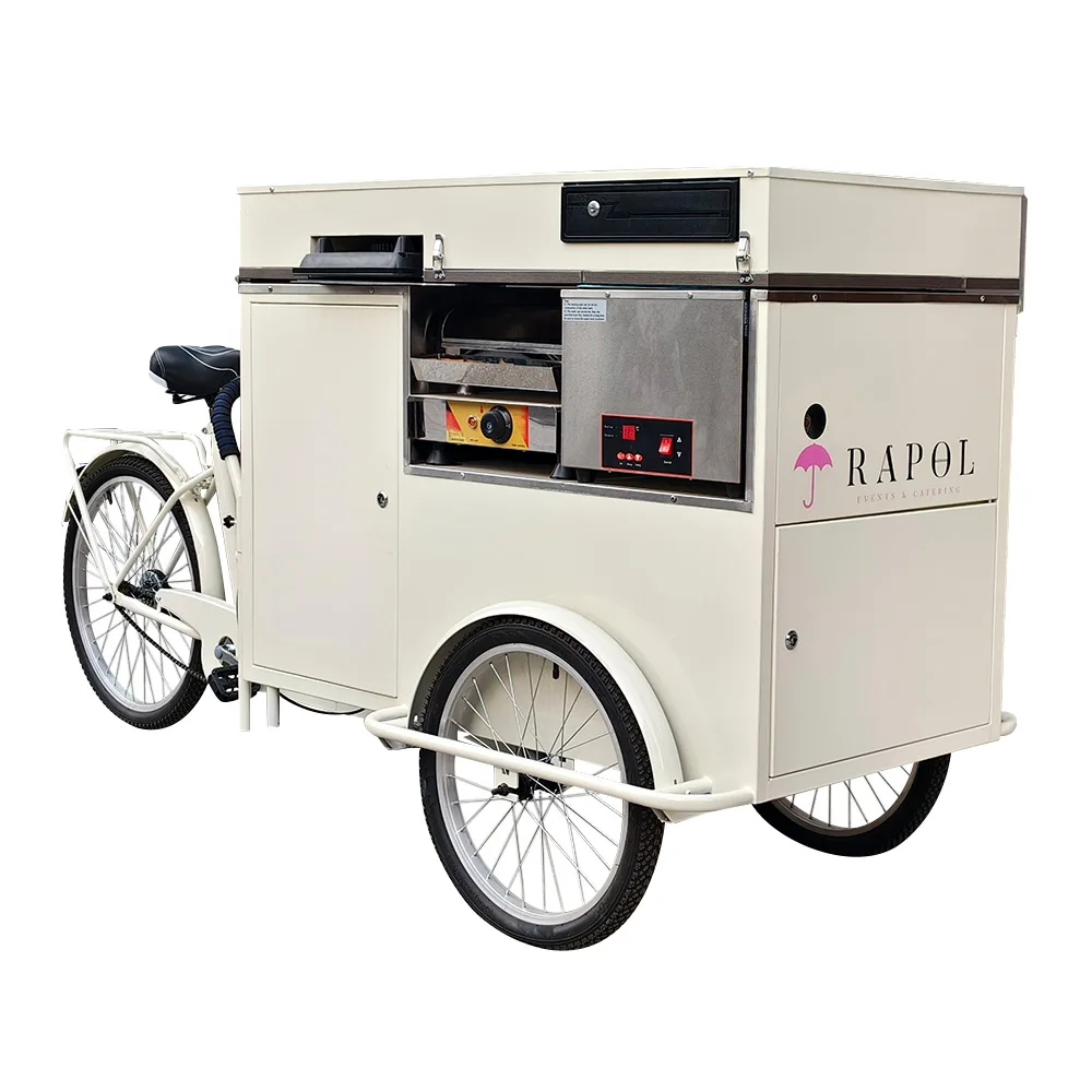 cargo bike custom catering concession business cart kiosk hot dog food carts mobile food tricycle
