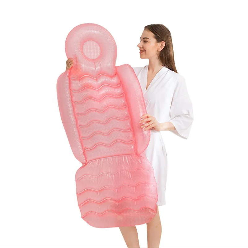 Inflatable spa cushion indoor bathtub backrest suction cup hip cushion chair head cushion water injection