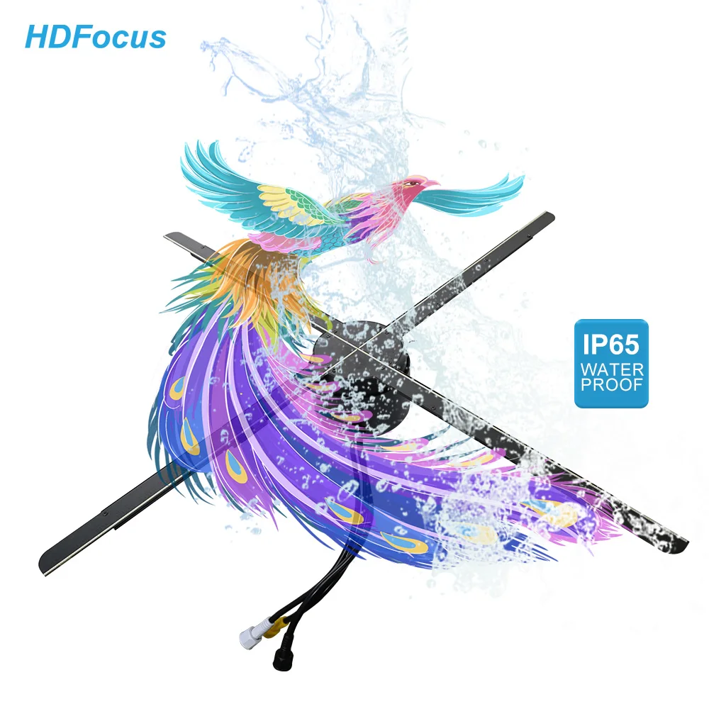 Holographic 3D Waterproof 3D Hologram Maker Holo Fan Holographic Advertising Machine 3D Hologram Fan Led Display