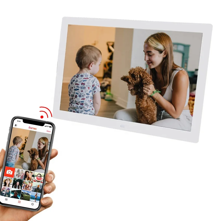 55 inch large a5 size digital photo frame touch screen waterproof digital photo frame with battery camel digital picture frame