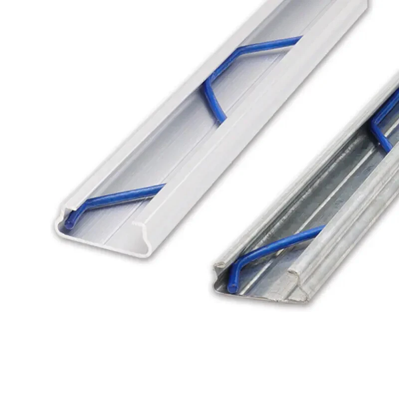 Greenhouse film lock system greenhouse film lock channel with spring wire making machine wiggle wire making machine base slot