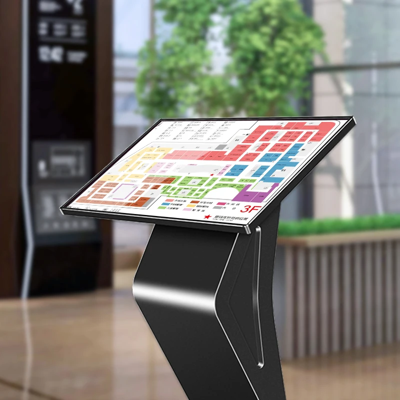 43 55 Inch Horizontal Interactive Digital Touch Kiosk Capacitive Infrared Smart Information Display for Shopping Malls