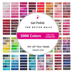 High quality Oem Color nail gel supplier 7.3ml 15ml 10ml custom private label organic color gel uv nail gel polish