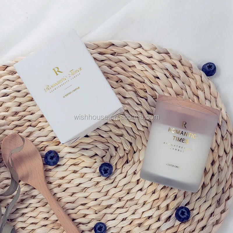 Set di scatole regalo di lusso per San Valentino Vaso portacandele in vetro dal design personalizzato