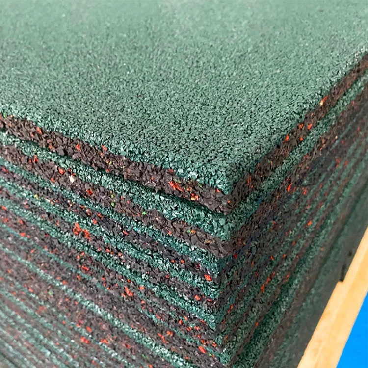 Buy green rubber mulch rubber tiles outdoor playground Flooring rubber tiles