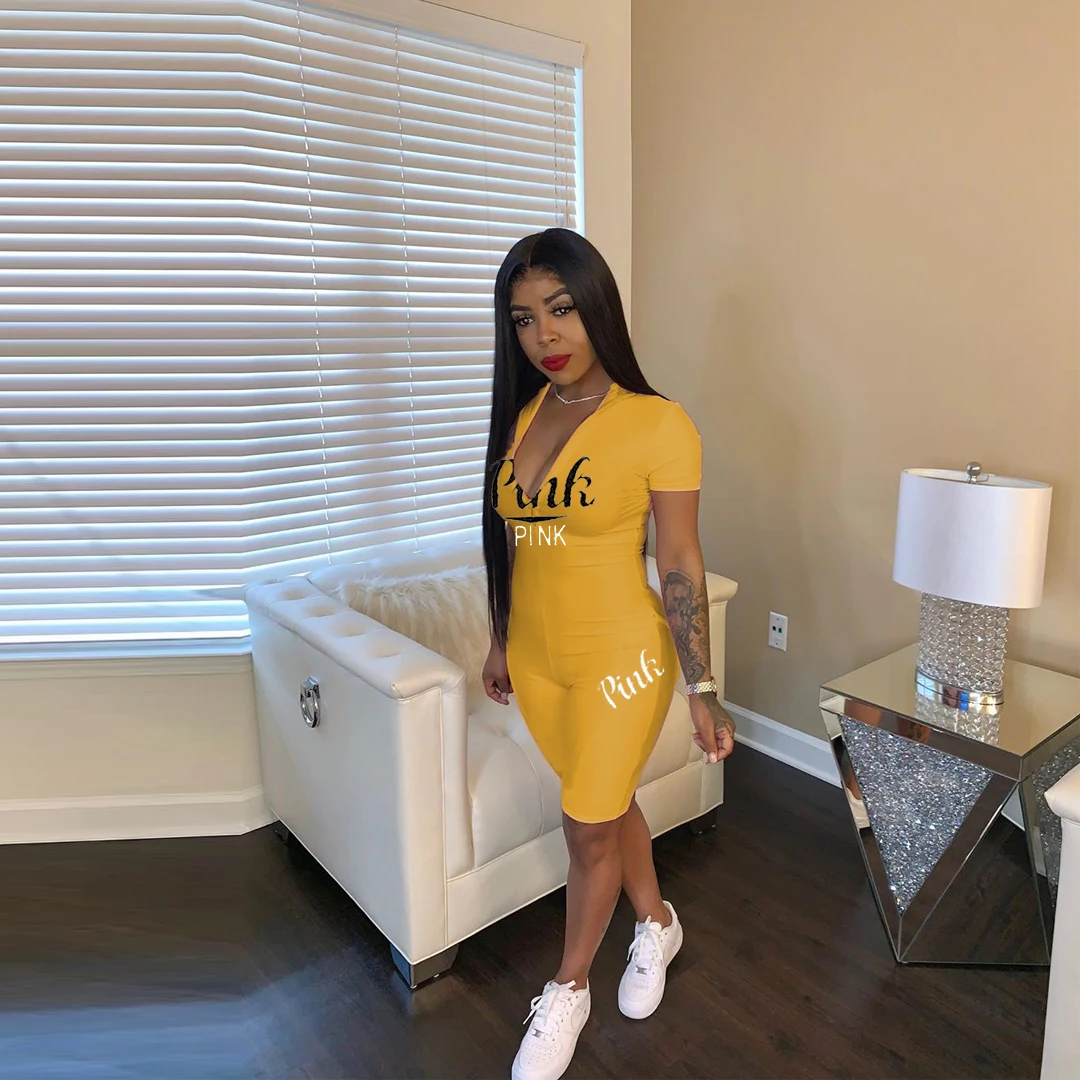 
DAN8811 Hot style printed casual sports jumpsuit is a hot seller in America and America in 2020 