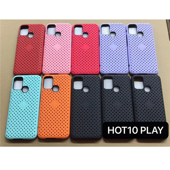 For Infinix Hot 8/9/9 Play/10/10 Play Heat Dissipation Cooling Breathable Cell Phone Case