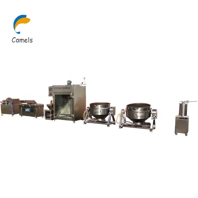 Complete Beef Meat Sausage Filler Making Production Line Machine In China