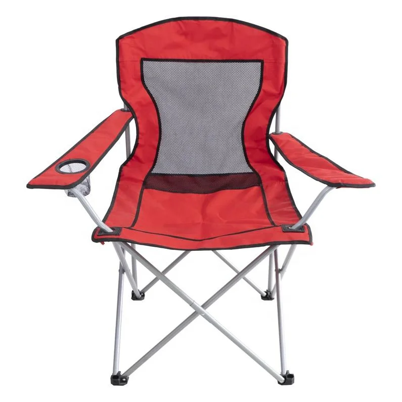 Wear And Tear Resistance Lightweight Folding Camping Outdoor Portable Chair With Cup Holder