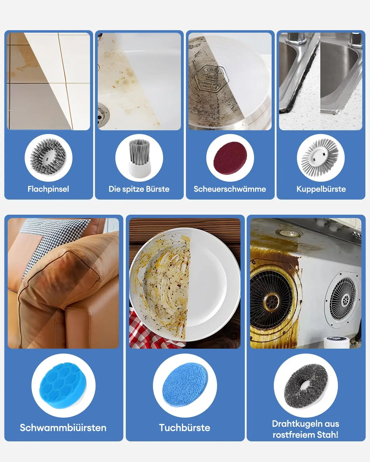 Cordless Electric Scrubber Brush Cleaning Spin Rechargeable Cleaner Bathroom Floor Automatic Cleaning tub Dish Tile Kitchen